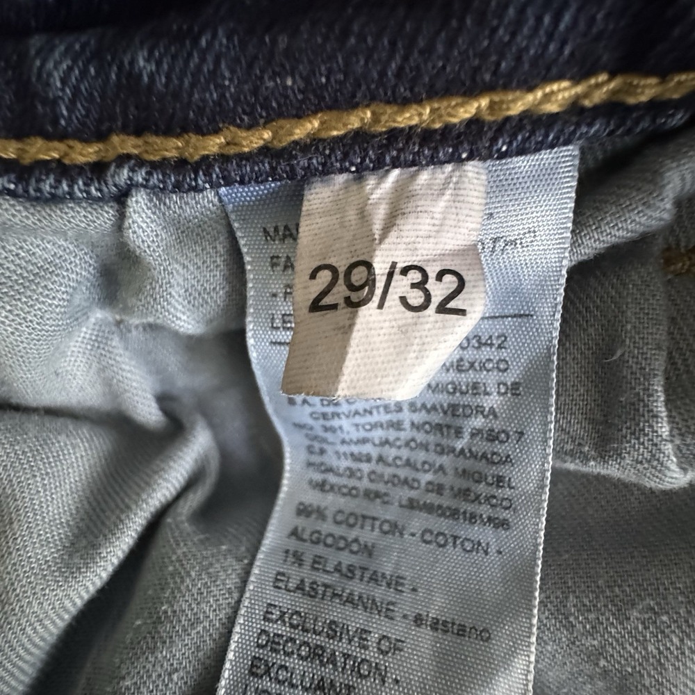 Levi's Men's 29X32 Signature Relaxed Fit Straight Leg Blue Denim 5-Pocket Jeans - Picture 4 of 11